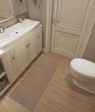 Wasbare Antislip Keuken Runner - Faux Sisal Keukenmat met Natuurrubber Anti-slip Onderkant