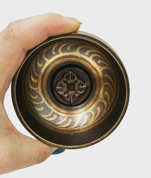 Tibetaanse Klankschaal Lotus Set - Uniek Cadeau voor Meditatie, Yoga & Chakra Balans