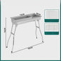 Grote RVS Houtskool BBQ Grill - Draagbaar, Opvouwbaar & Eenvoudig te Installeren
