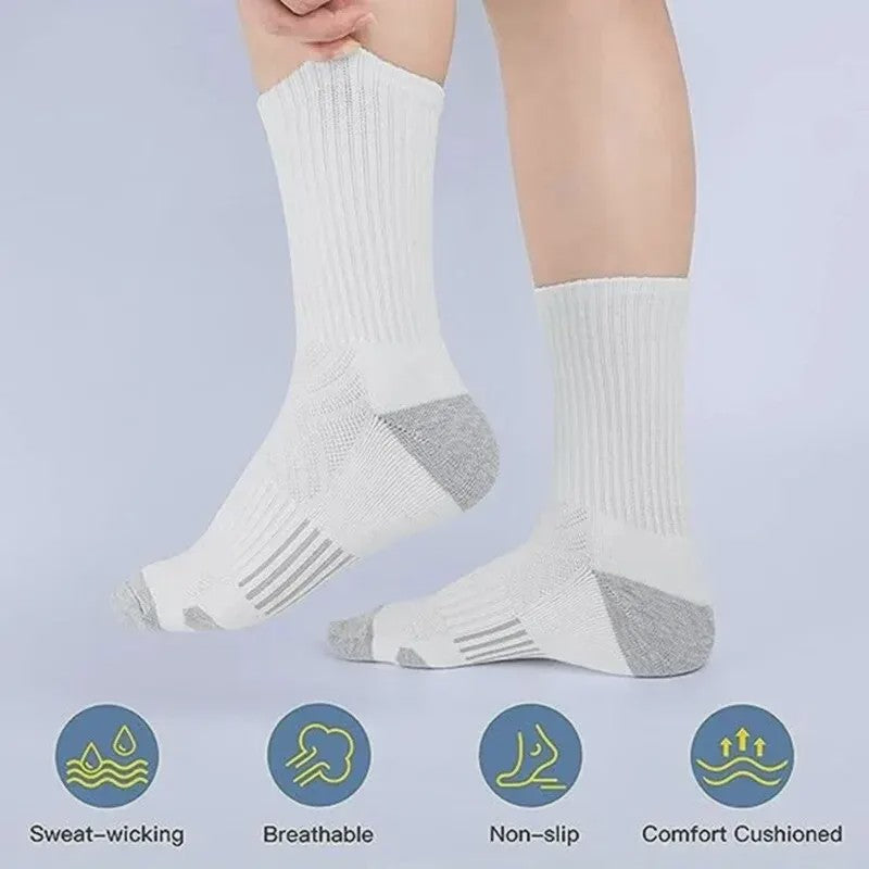 Heren Sportsokken 6/12 Paar - Comfortabel, Ademend & Duurzaam voor Outdoor, Gym & Voetbal
