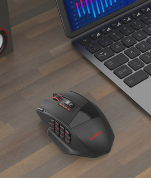 E-YOOSO X-33 Gaming Muis: Dual Mode (2.4G Draadloos/Bedraad), 16000 DPI, 16 Programmeerbare Knoppen & RGB