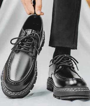 Stijlvolle Zwarte Heren Veterschoenen - Elegante & Comfortabele Dress Shoes