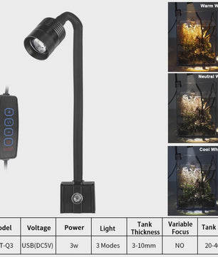 Super Slim LED Aquarium Lamp - Groeilicht voor Planten & Vissen - USB 5V 3W