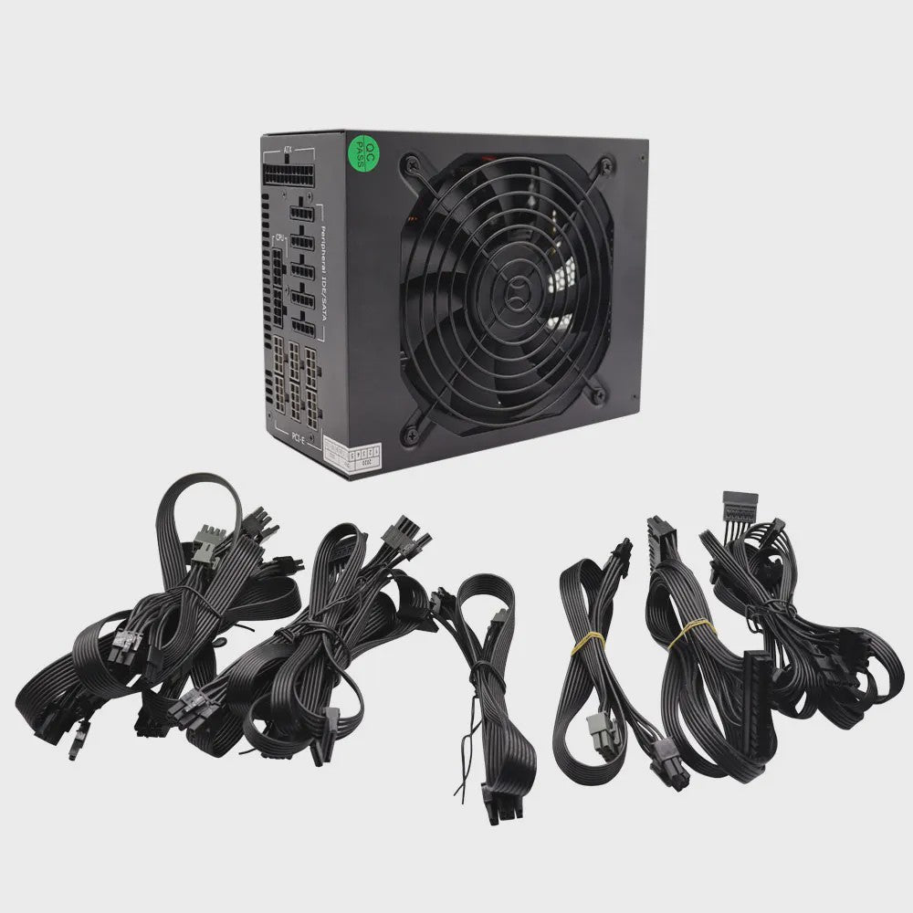 Krachtige 2000W ATX Modulaire PC Voeding voor Mining (ETH/BTC) - 110V/220V