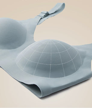 Comfortabele Naadloze Dames Bh - Zacht, Draadloos & Push-Up Effect met Diepe V-hals - Jelly Kleuren