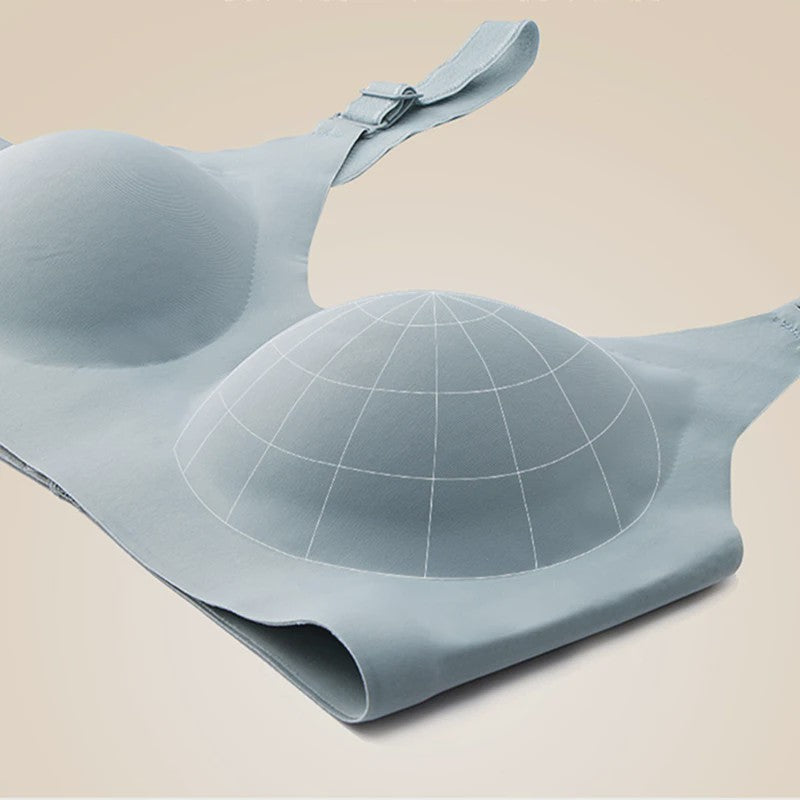 Comfortabele Naadloze Dames Bh - Zacht, Draadloos & Push-Up Effect met Diepe V-hals - Jelly Kleuren