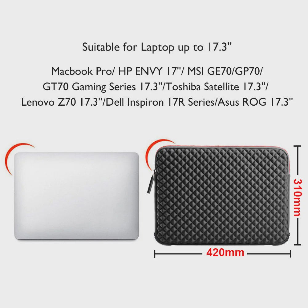WIWU Waterdichte Laptoptas 17.3 inch - Schokabsorberend & Beschermend