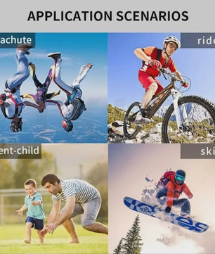 Compacte 4K Actiecamera voor Sport & Outdoor - Helm & Fietsmontage