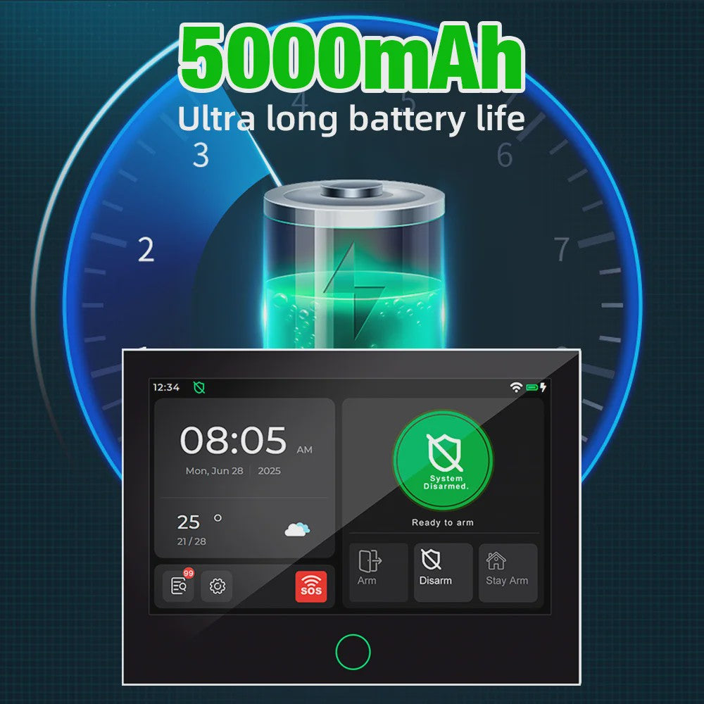 KERUI G70 Tuya Smart Home Alarm Systeem met 7-inch Touchscreen & WiFi+4G