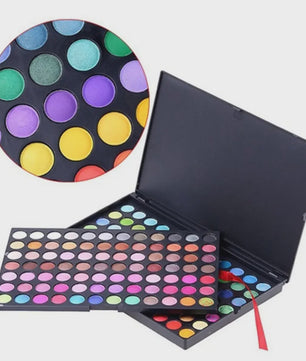 Professioneel 120 Kleuren Oogschaduw Palette - Matte, Glitter & Waterproof