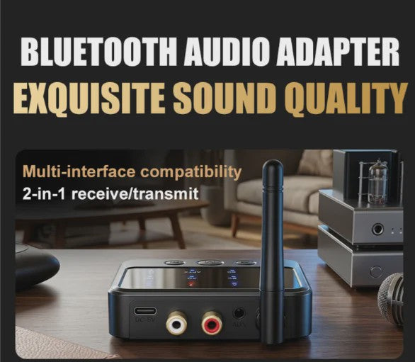 2-in-1 Bluetooth Audio Adapter: Zender & Ontvanger met AptX-Adaptive, Low Latency & HD Audio