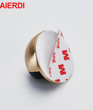 RVS Deurstopper met Sticker & Schroef - Zonder Boren, Magnetisch of Normaal