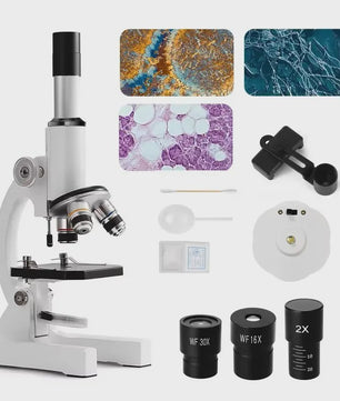 Krachtige Monoculaire Biologische Microscoop 40X-2400X - Ideaal voor Studenten & Wetenschappelijk Onderwijs