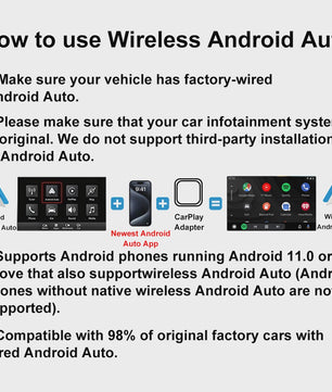 Draadloze CarPlay & Android Auto Adapter: Upgrade uw auto met 2-in-1 Plug & Play Dongle
