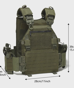 Multifunctioneel Tactisch Vest met Snelsluiting en MOLLE Systeem - Waterdicht & Slijtvast