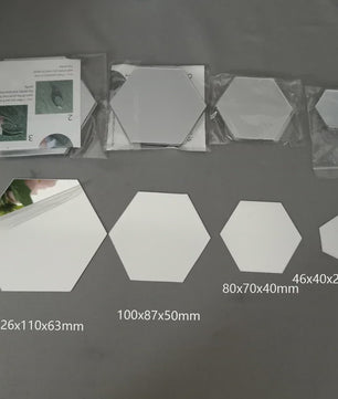 Zelfklevende Hexagon Spiegel Wandstickers - 3D Decoratie voor Elke Ruimte - DIY
