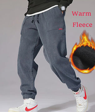 Warme Heren Corduroy Jogger Broek - Perfect voor Herfst & Winter Sport en Casual Gebruik