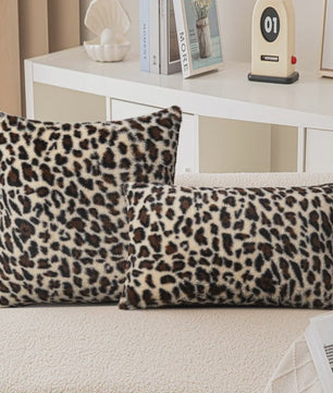 Luxe Kussenhoes Luipaardprint Fluweel - Zacht & Decoratief voor Sofa