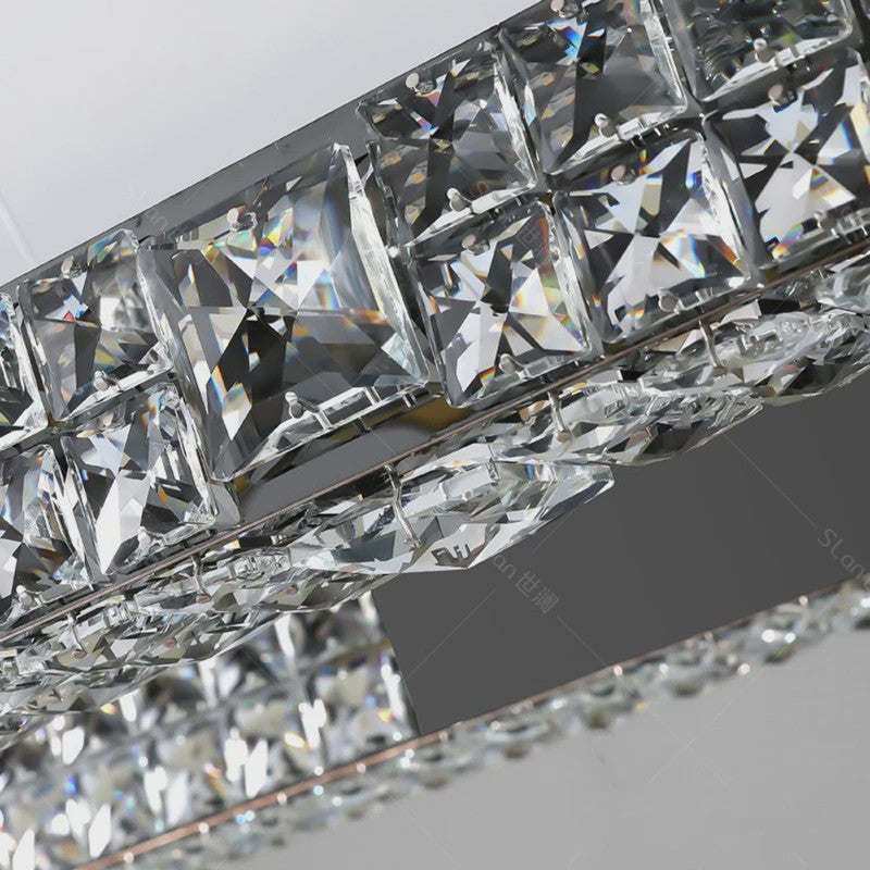 Luxe Kristallen Plafondlamp - Moderne Hanglamp voor Eetkamer & Woonkamer