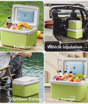 BISINNA Camping Koelbox 6L/9L/15L - Draagbare Outdoor Koelbox voor Picknick, Vissen & Strand