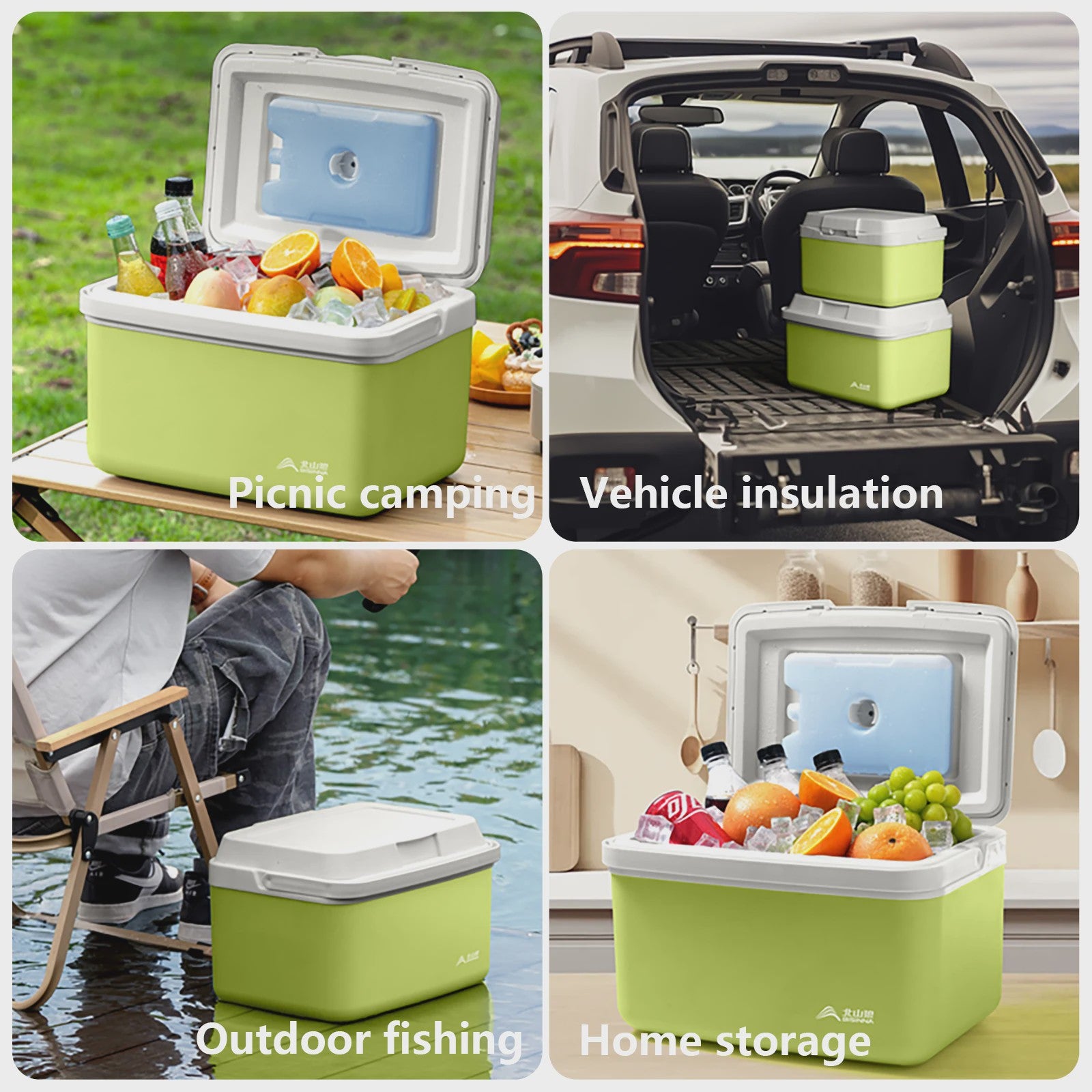 BISINNA Camping Koelbox 6L/9L/15L - Draagbare Outdoor Koelbox voor Picknick, Vissen & Strand