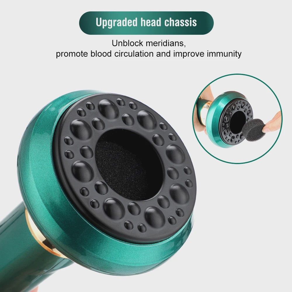 Elektrische Cupping Massager: 6 standen vacuüm, Gua Sha, anti-cellulitis & body shaping