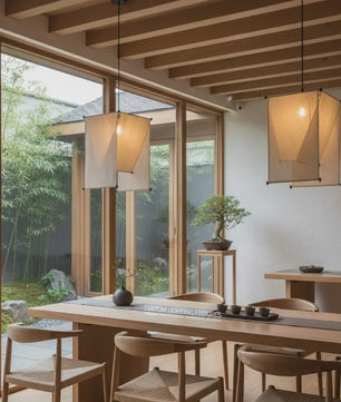 Japanse Stoffen Plafondlamp - Creatieve Hanglamp voor Hotel, Restaurant, Slaapkamer & Eetkamer