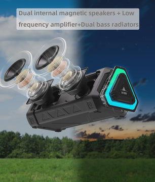 MLOVE P3 Outdoor Bluetooth Speaker - 40W Stereo Geluid, IPX7 Waterdicht & RGB Licht