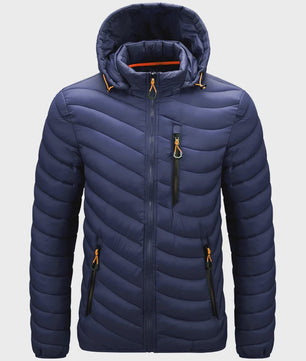 Luxe Heren Lichtgewicht Puffer Jas met Capuchon - Warm & Stijlvol voor Outdoor en Casual Gebruik
