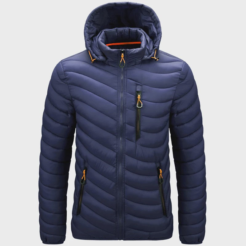 Luxe Heren Lichtgewicht Puffer Jas met Capuchon - Warm & Stijlvol voor Outdoor en Casual Gebruik
