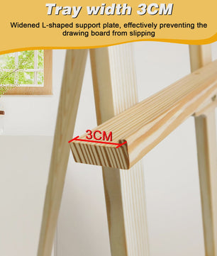 Houten Ezel 150cm - Verstelbare Display Stand voor Schilderijen, Bruiloften & Posters