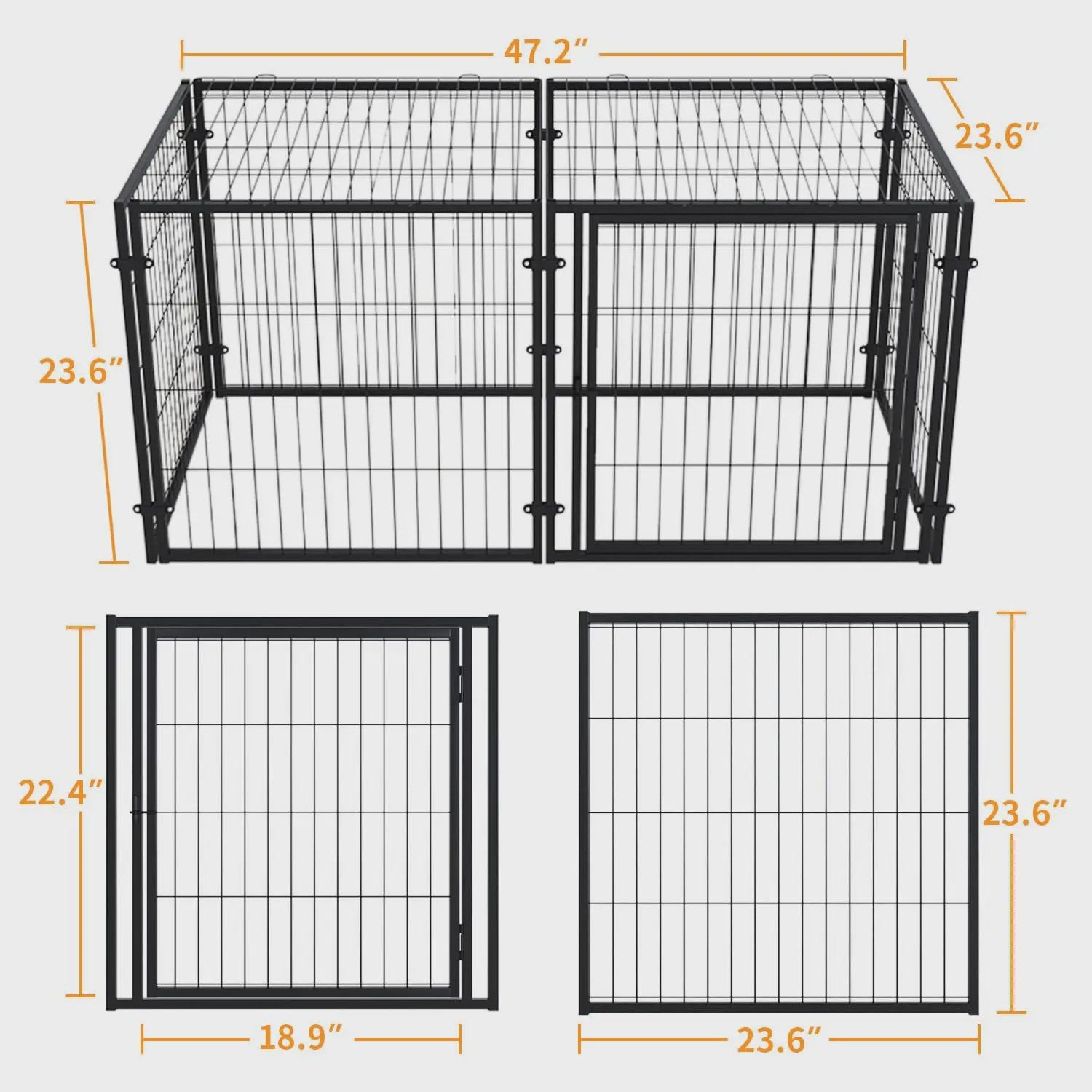Robuuste Metalen Hondenkennel & Ren - Ontsnappingsvrij & Veilig voor Elke Hond