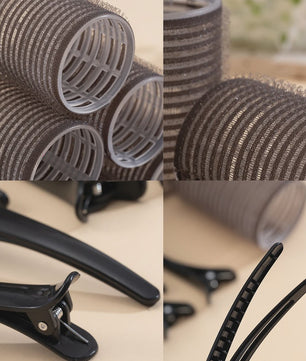 24 Stuks Zelfklevende Haarrollers: Creëer Volume & Krullen Zonder Hitte - DIY Styling Tools