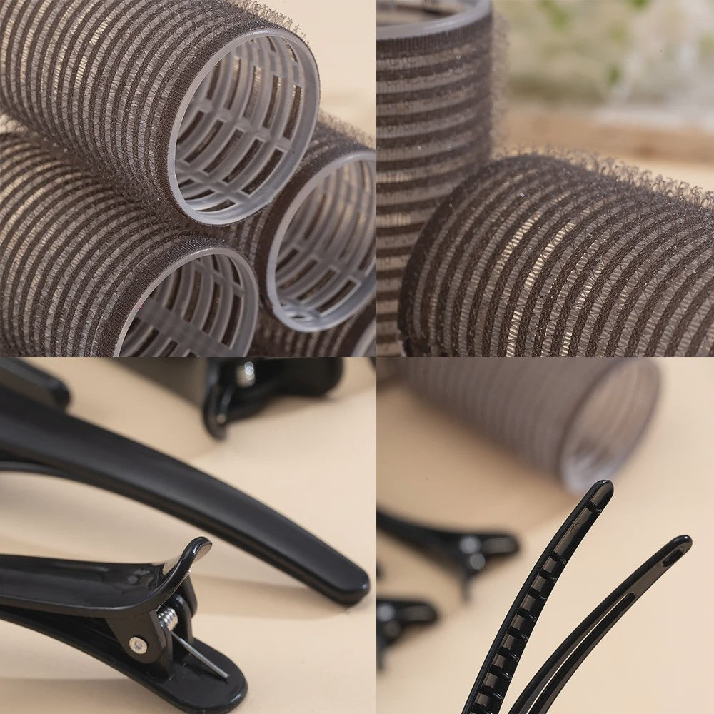 24 Stuks Zelfklevende Haarrollers: Creëer Volume & Krullen Zonder Hitte - DIY Styling Tools