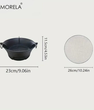 Gietijzeren Kolenbarbecue & Japanse Kolenstoof - Draagbaar voor Camping & Buiten