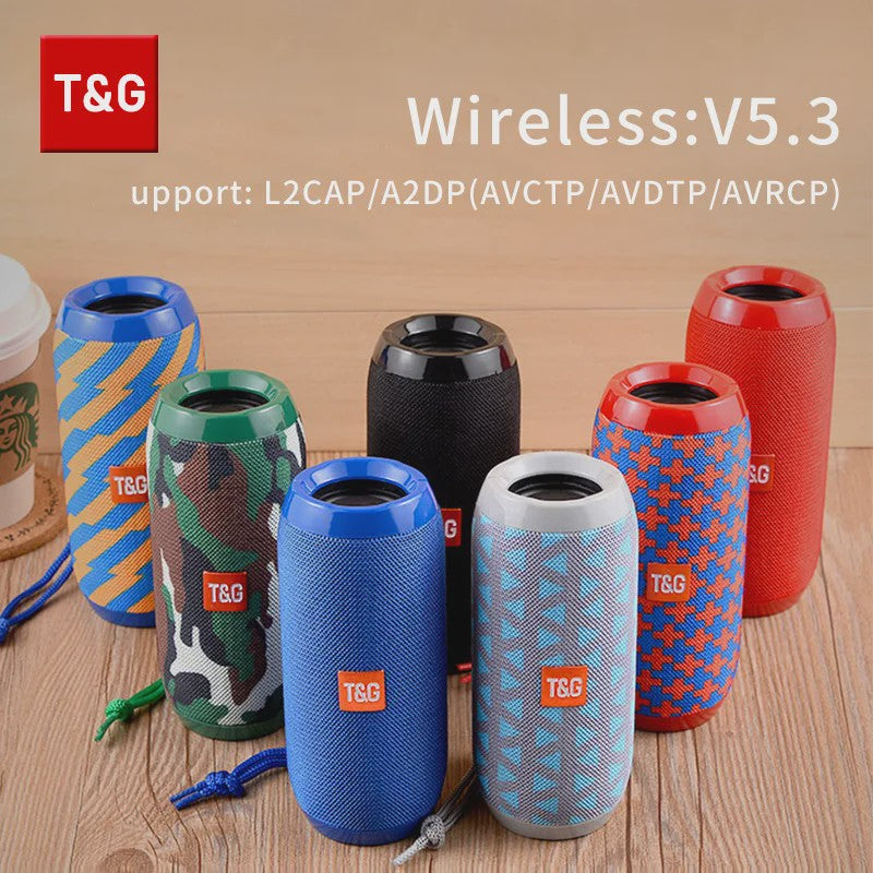 Draagbare Bluetooth Speaker T&G TG117 - Waterdicht, TWS Stereo Geluid & FM Radio