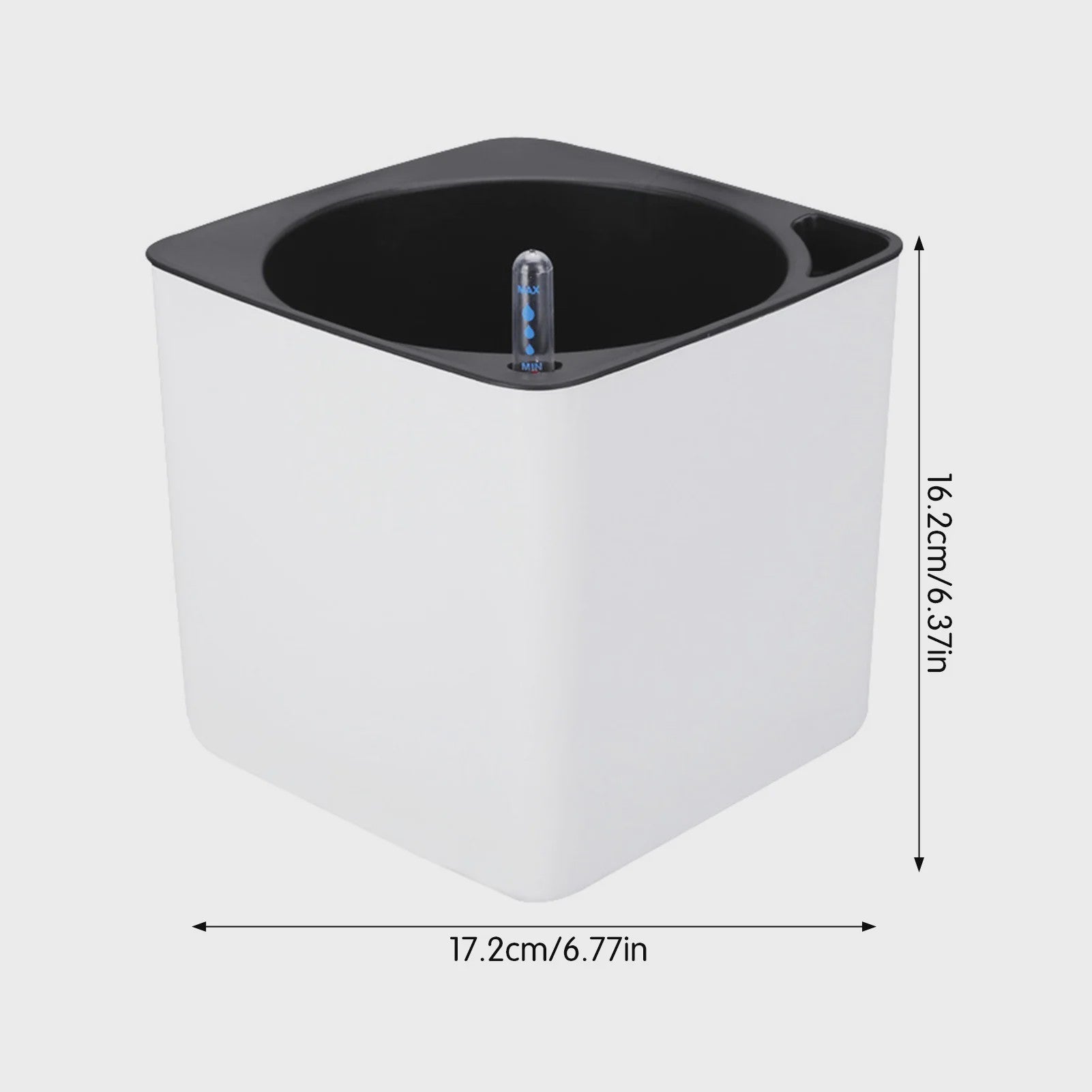 Self Watering Planter Self-watering Pot with Water Level Indicator White Self Watering Planter Modern Decorative Planter Pot