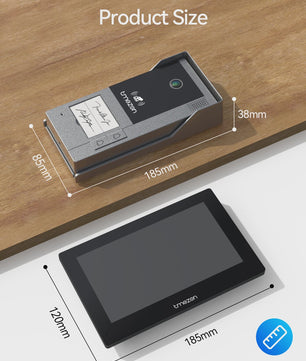 TMEZON MZ-790-D90 2-Draads Videofoon Systeem met 7" HD Touchscreen & Tuya App