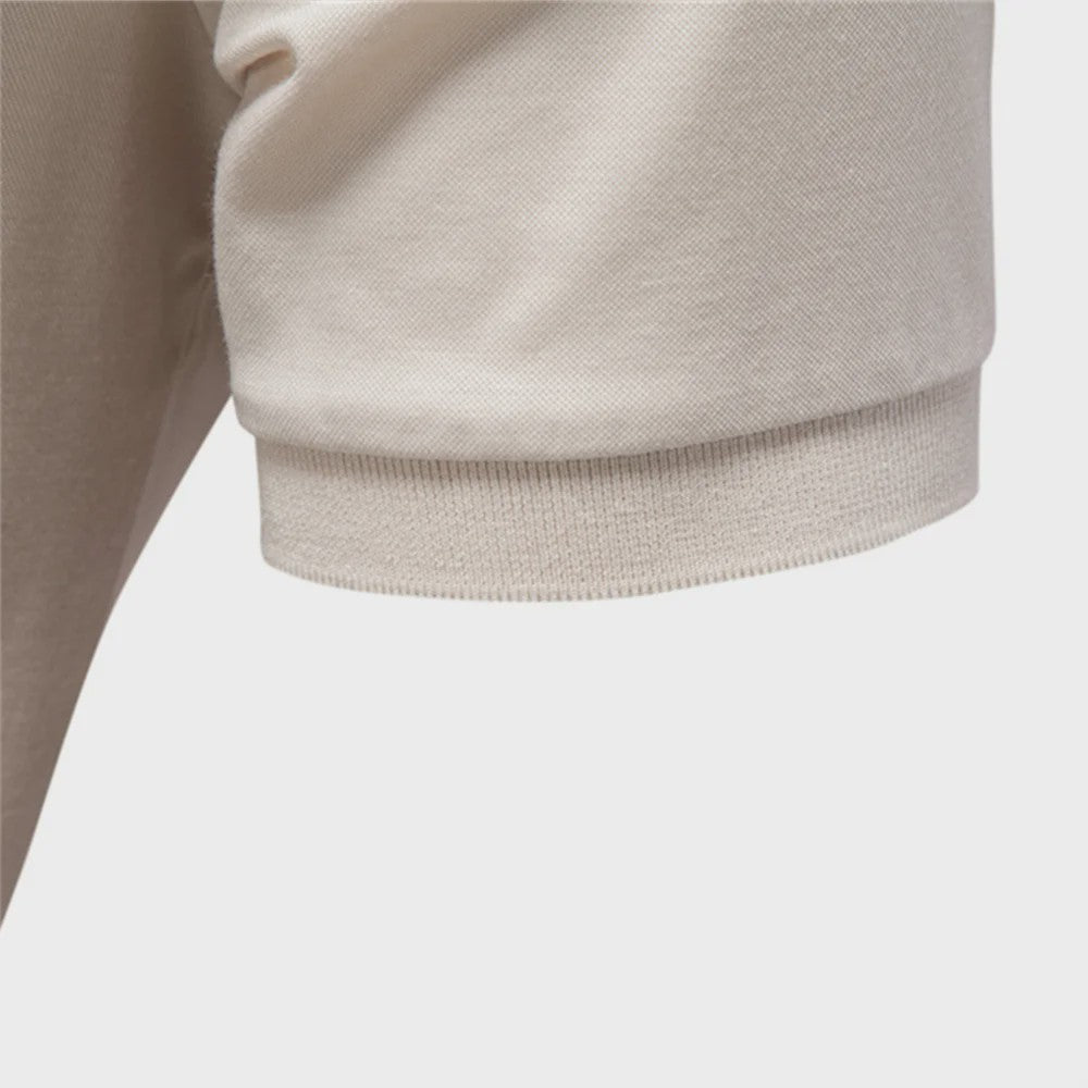AIOPESON Heren Polo Shirt - Ademend, Zijdezacht & Stijlvol 'Old Money' Design