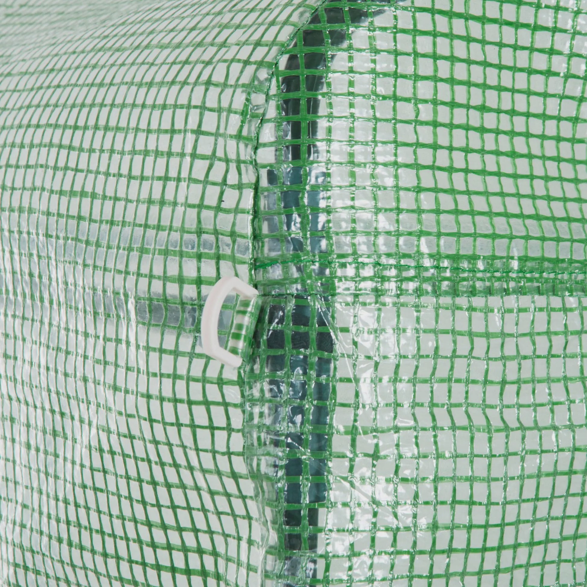 Outsunny Tunnel Kas 9m² - 3x3x2m - Groen - Met Roll-up Deur en 4 Ramen