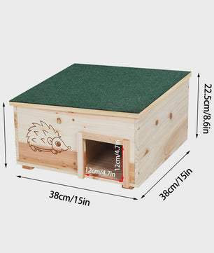Houten Egelhuisje - Veilige Schuilplaats & Nestkast voor Kleine Dieren