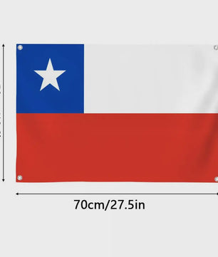 Chileense Vlag Wandkleed - HD Print, Decoratie voor Kamer, Feest, Buiten