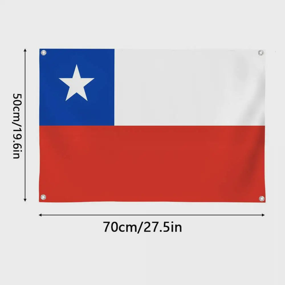 Chileense Vlag Wandkleed - HD Print, Decoratie voor Kamer, Feest, Buiten