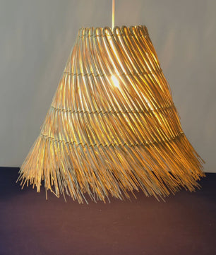 Sfeervolle Rotan Hanglamp 50cm - Natuurlijke Woonkamer & Slaapkamer Verlichting