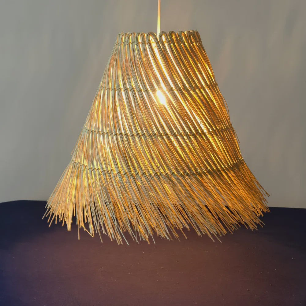 Sfeervolle Rotan Hanglamp 50cm - Natuurlijke Woonkamer & Slaapkamer Verlichting