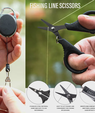 Multifunctionele Visset: RVS Pliers, Lijnknipper & Fish Grip - Zoutwaterbestendig