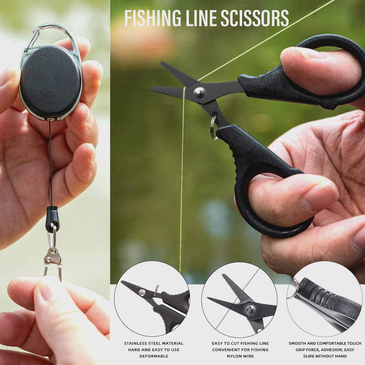 Multifunctionele Visset: RVS Pliers, Lijnknipper & Fish Grip - Zoutwaterbestendig