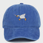 Unieke Geborduurde Baseball Cap met Gans Patroon - Casual Stadsstijl