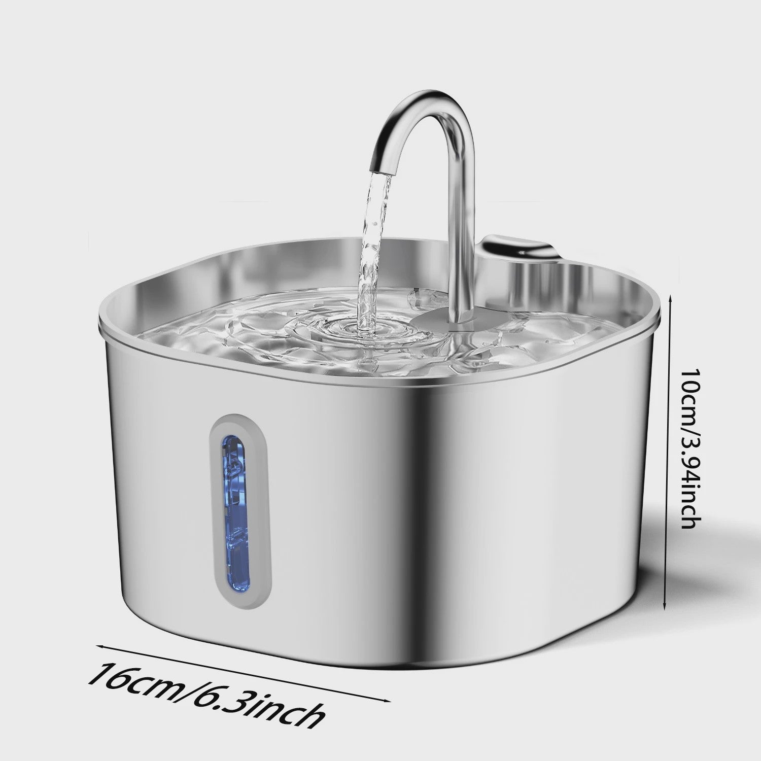 Automatische RVS Katten Drinkfontein 2.2L - Stille Waterdispenser voor Hond & Kat