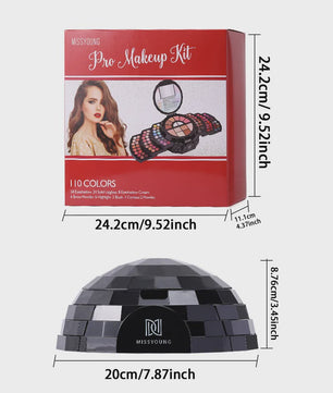 Professionele Make-up Palet: 110 Kleuren Eyeshadow, Lipgloss, Blush & meer